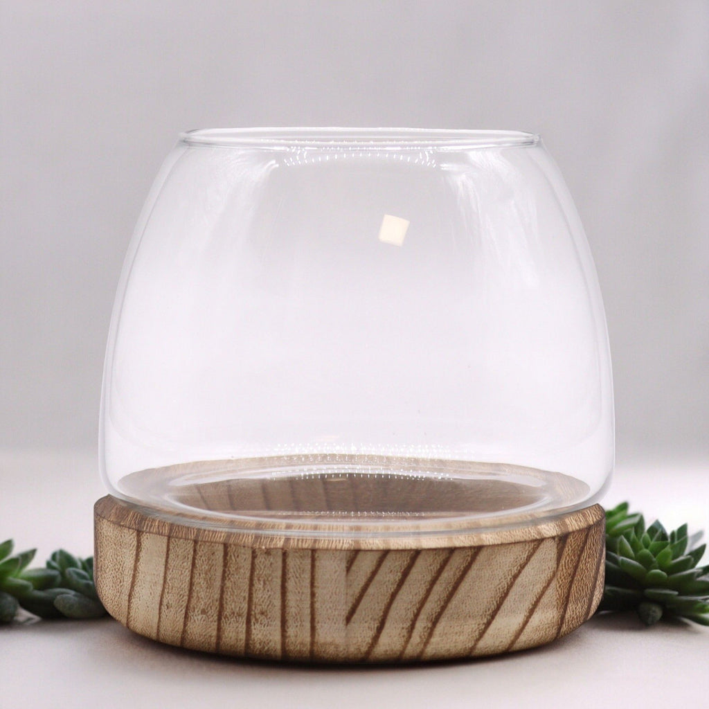 Small Terrarium, Natural Tung Wood, 13x13cm – view 2