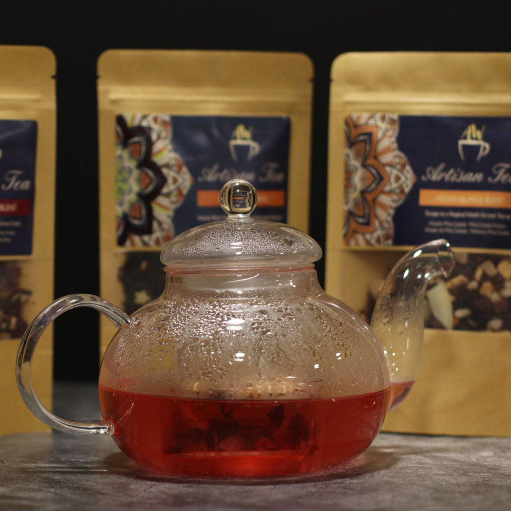 Glass Infuser Teapot - Round Pearl - 400ml Large – view 4