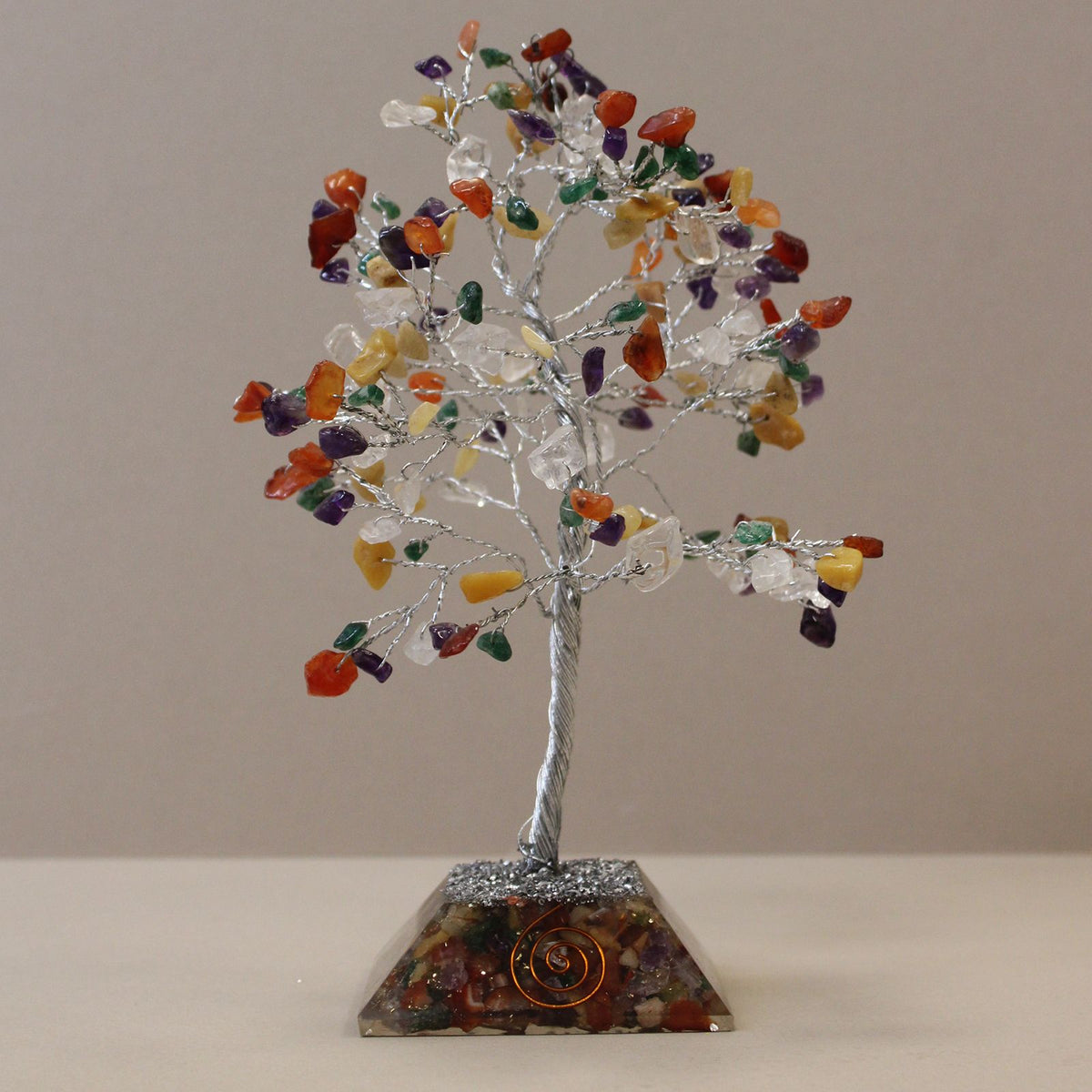 Multi Gemstone Tree with Orgonite Base - 160 Stone – view 4