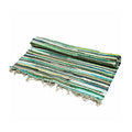 Small Rag Rug, Natural Greens - 50 x 90cm