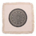 Traditional Mandala Cushion Cover - 60x60cm - Black