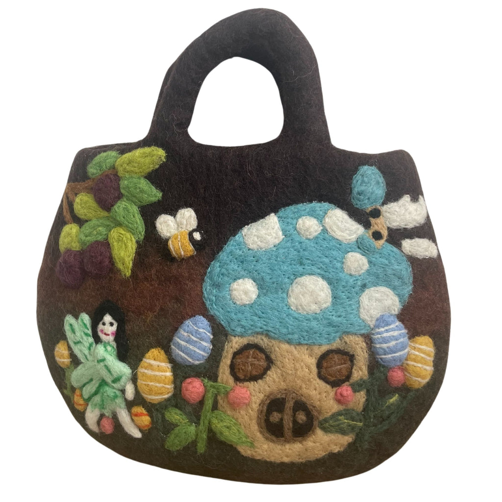 Fairy Garden Felted Wool Bag - 35x27cm – view 4