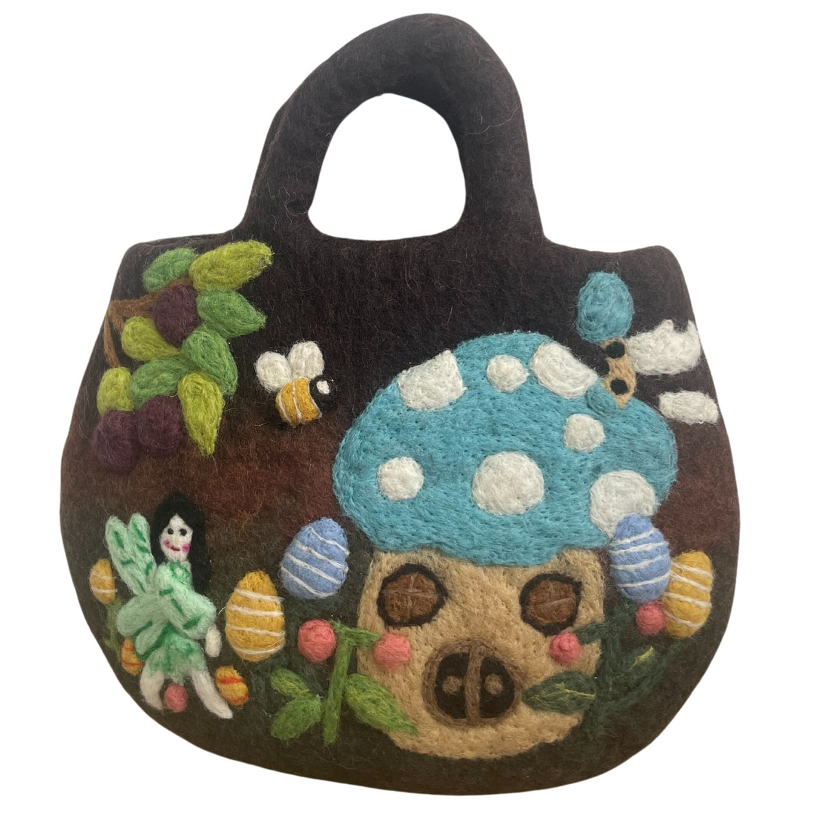 Fairy Garden Felted Wool Bag - 35x27cm – view 4