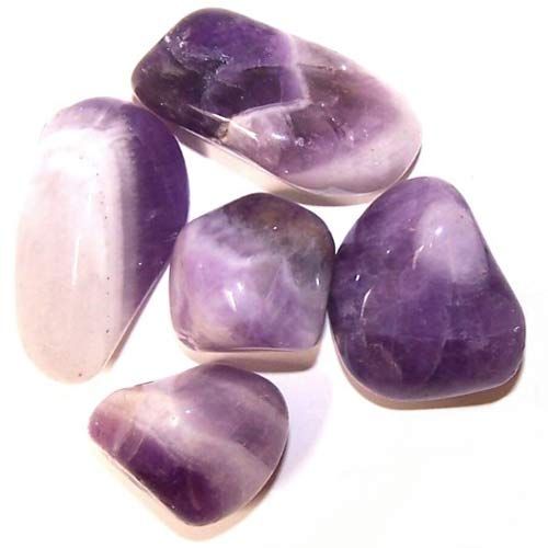 Pack of 24 Banded Amethyst Tumble Stones Medium B Grade – view 4