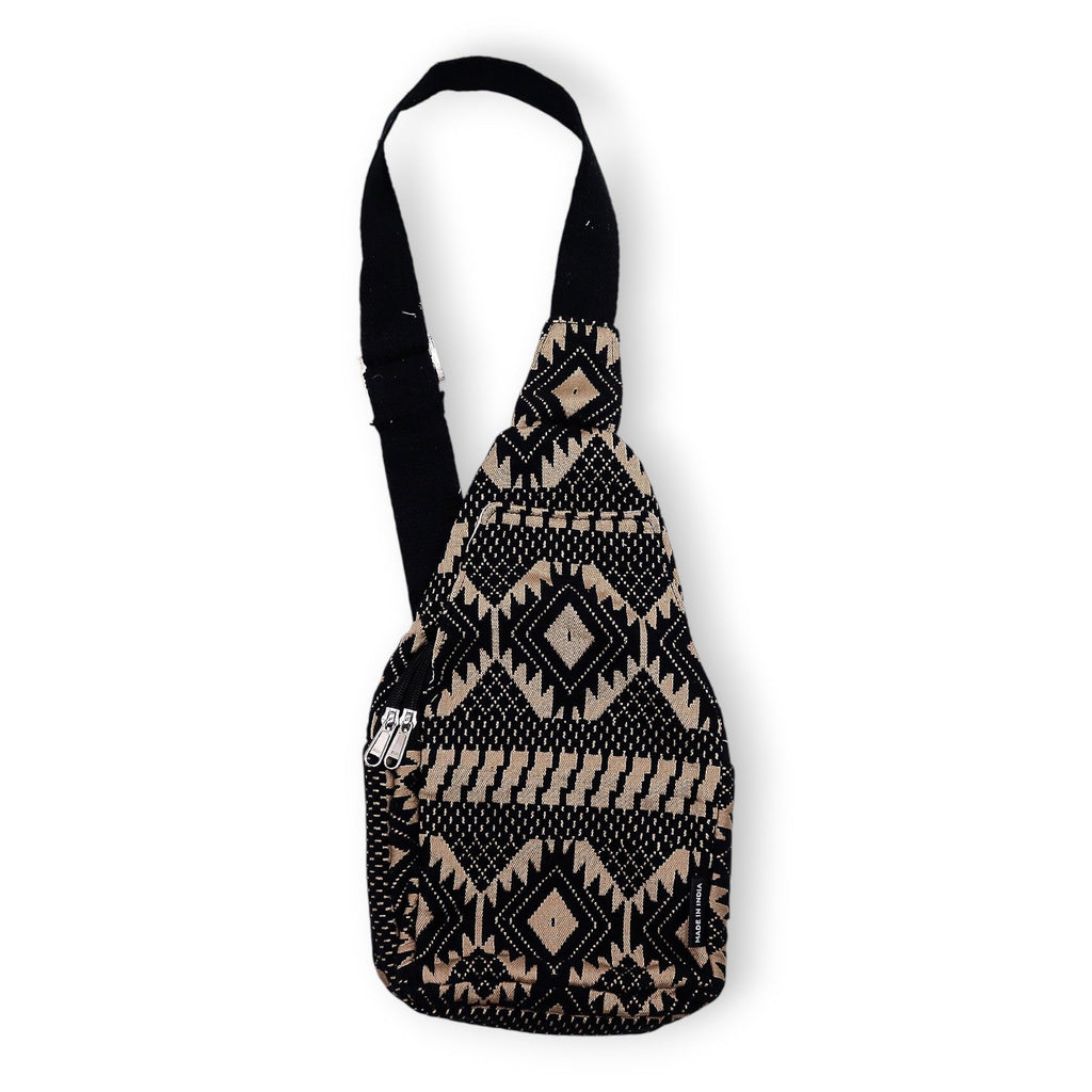 Desert Loom Geometric Jacquard Cross Body Bag 40x20cm
