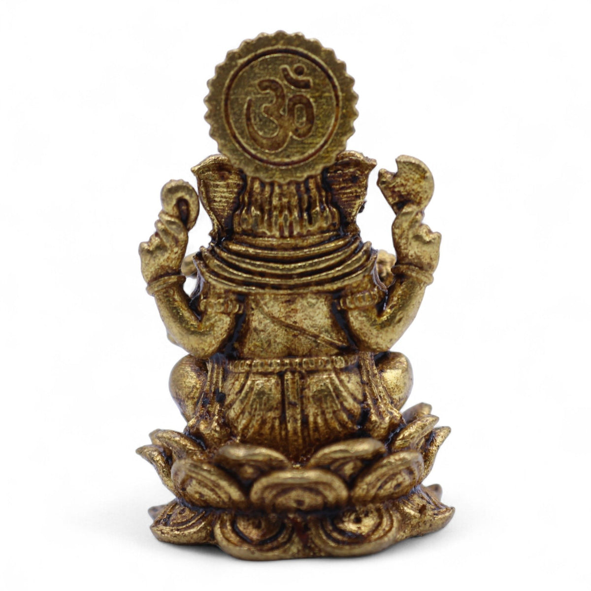 Brass Ganesha Miniature Statue - 30mm – view 6