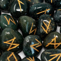 Bloodstone Rune Set in Cotton Pouch