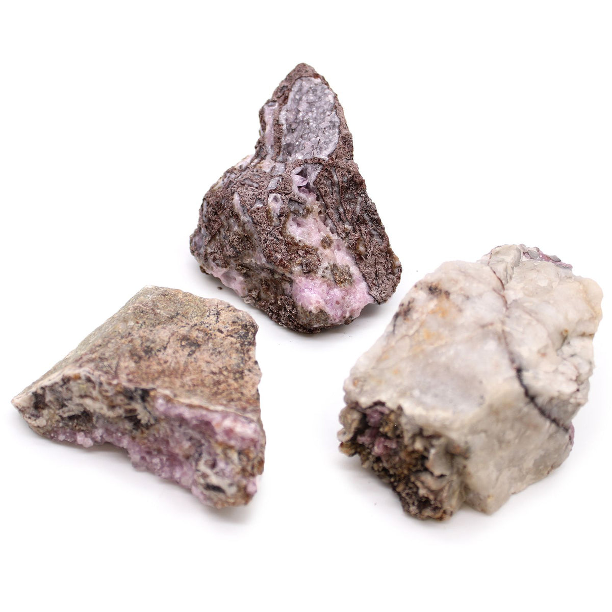 Cobalt Calcite Mineral Specimen Tray, Approx 25 Pieces – view 2