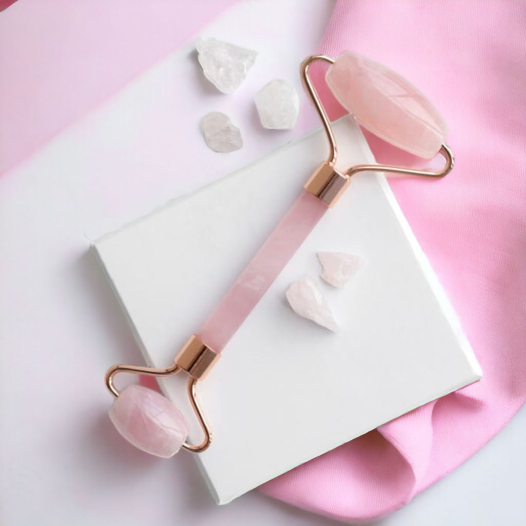 Gemstone Face Roller - Rose Quartz