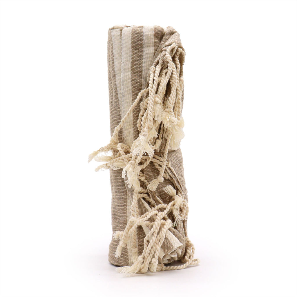 Cotton Pareo Throw - 100x180 cm - Warm Sand – view 3