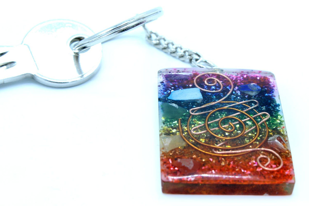 Orgonite Power Keyring - Home Protect Copper and Chakra – view 6
