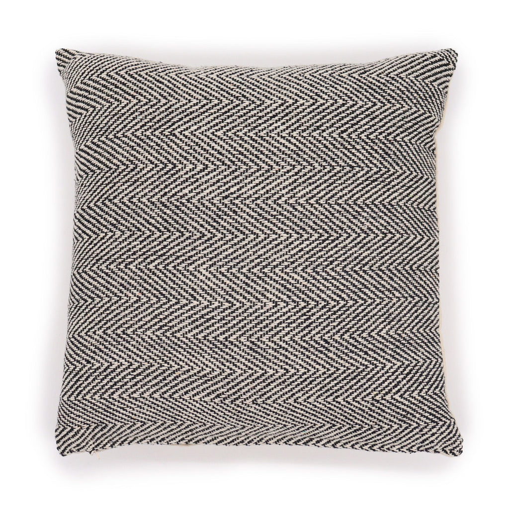 Fine Herringbone Cushion Cover, Grey, 40x40cm