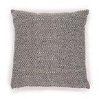Fine Herringbone Cushion Cover, Grey, 40x40cm