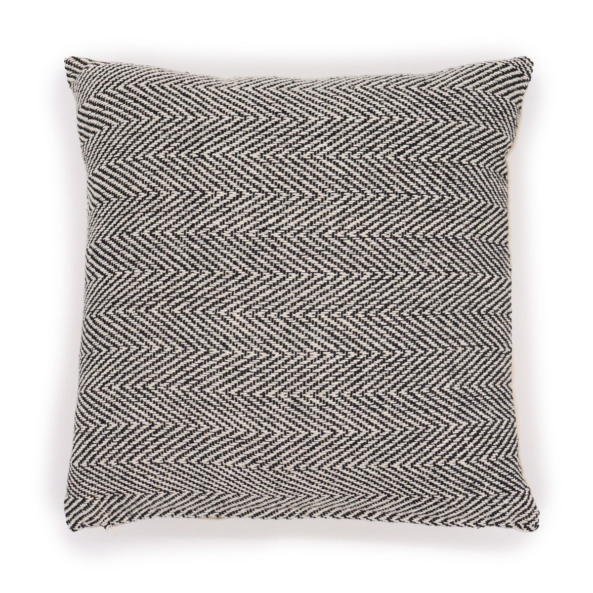 Fine Herringbone Cushion Cover, Grey, 40x40cm