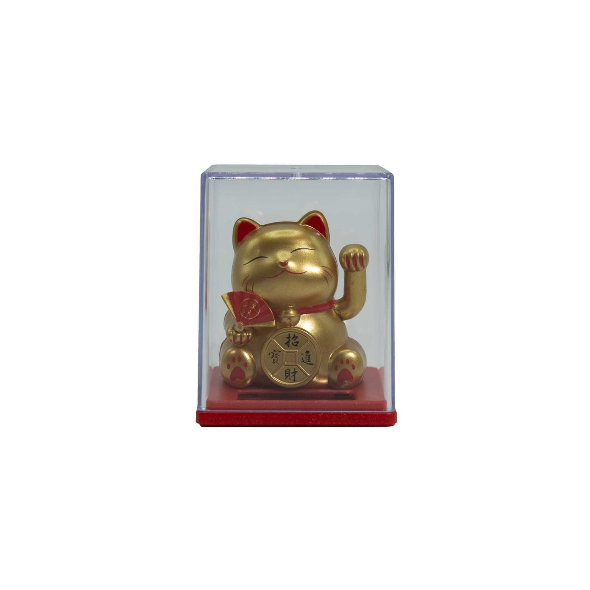 Mini Solar Money Cat in Display Box - Gold