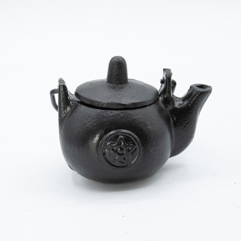 Small Cast Iron Ritual Pot with Pentagram 8x10cm – view 4