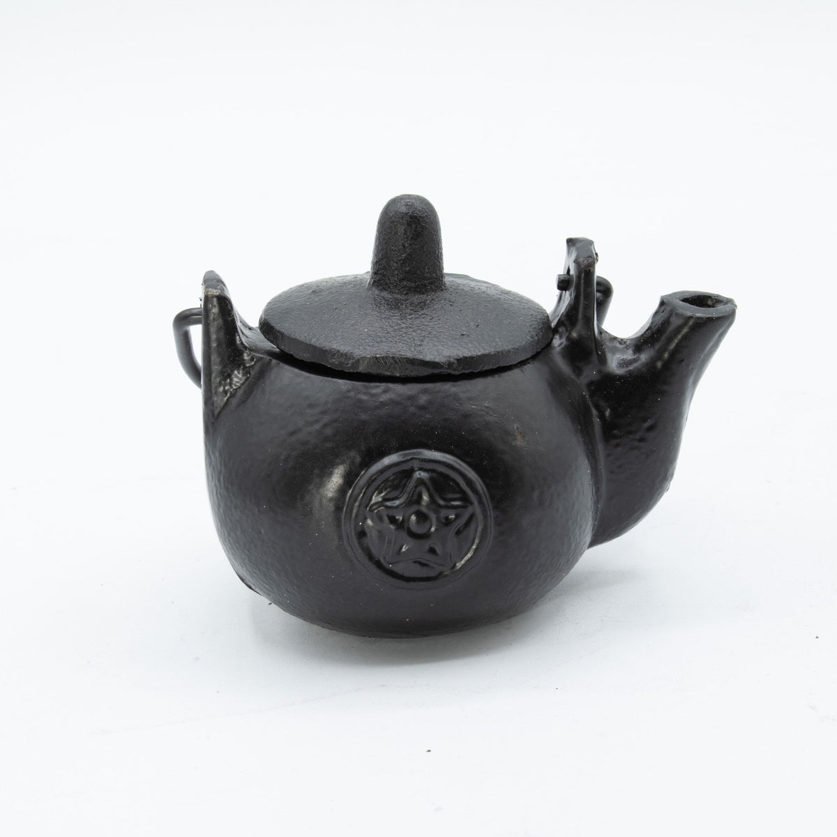 Small Cast Iron Ritual Pot with Pentagram 8x10cm – view 4