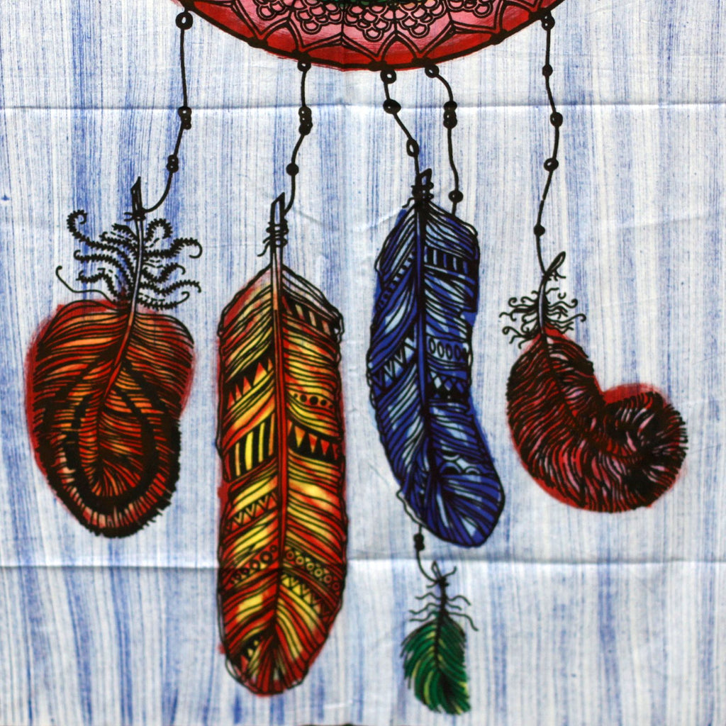 Handbrushed Cotton Wall Hanging - Dreamcatcher – view 2