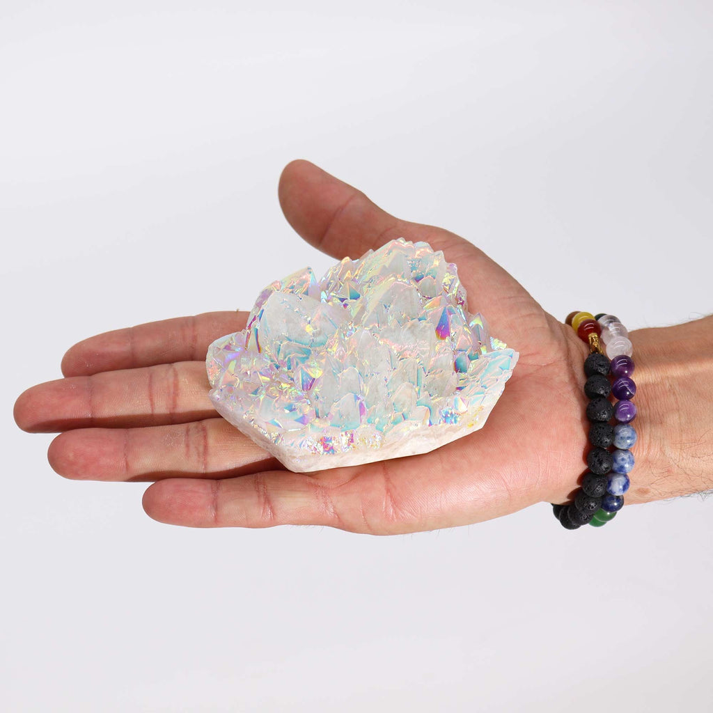 Large Aura Angel Quartz Cluster, approx 9.5cm – view 2