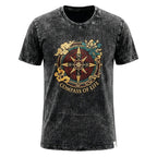 Nomad Sari Stonewashed T-Shirt - Compass of Life - Charcoal - Large – view 4
