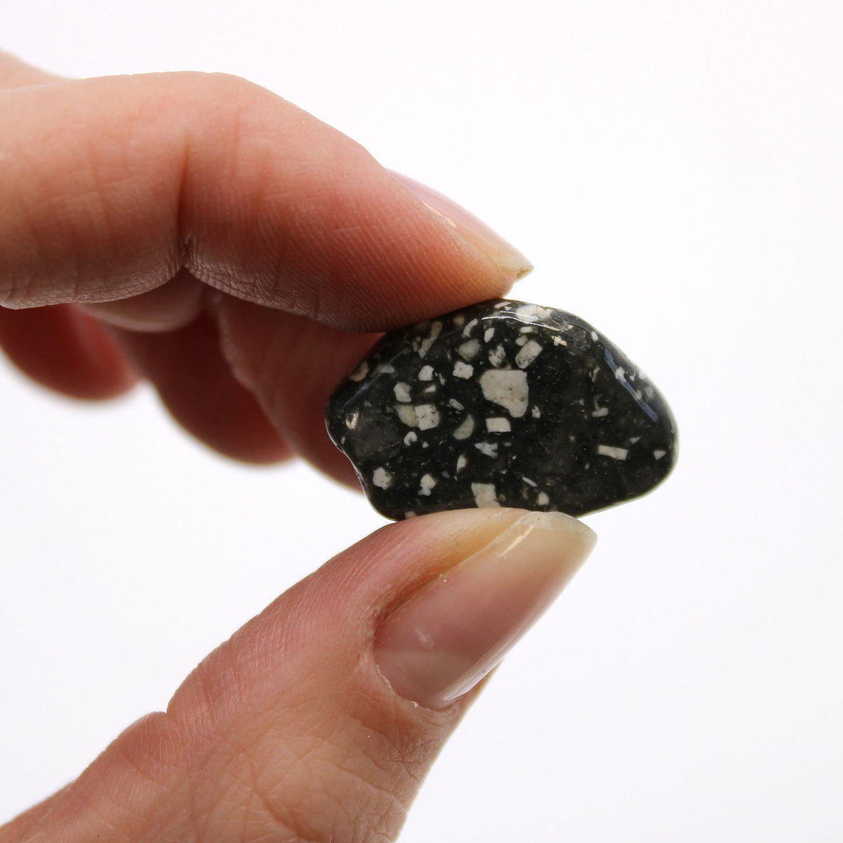 Bag of 24 Small African Tumble Stones - Guinea Fowl
