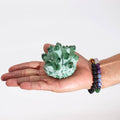 Green Ghost Quartz Crafted Cluster, approx 8cm