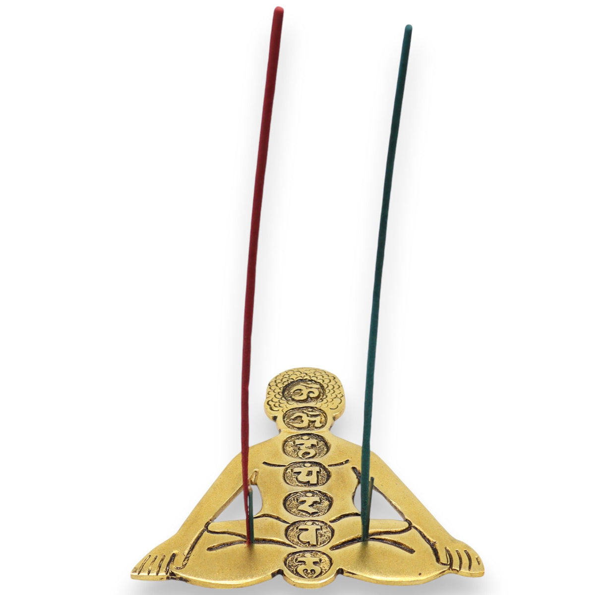Gold Seven Chakra Incense Holder 12x12cm – view 4