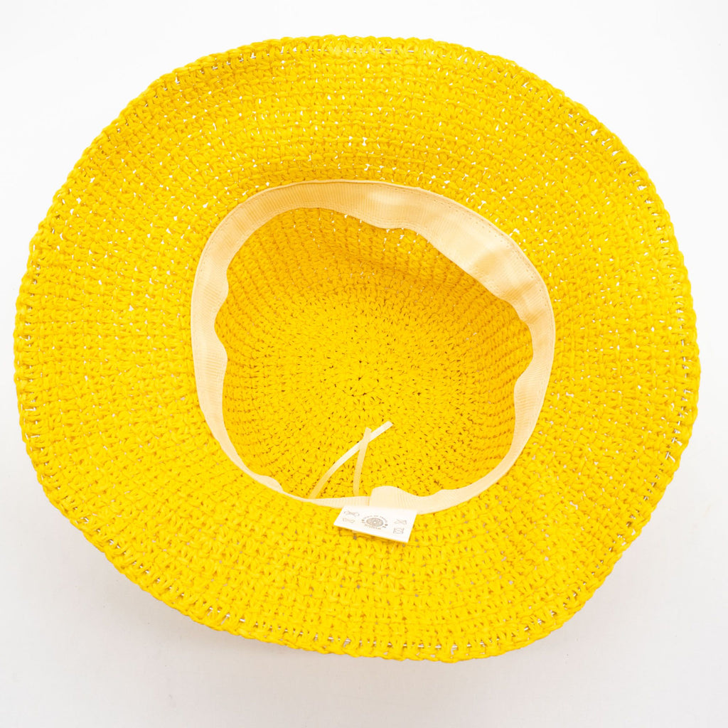 Nomad Sari Floppy Straw Sun Hat - Yellow – view 5