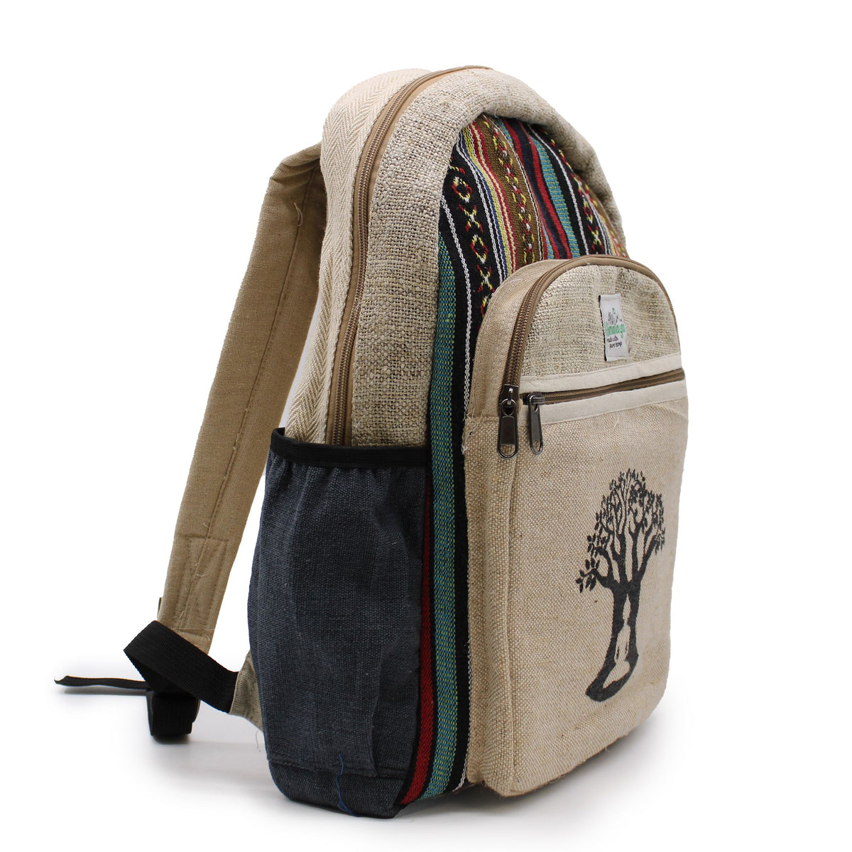 Large Hemp Backpack - Bodhi Tree Design – view 7