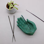 Earth Protect Hand Incense Burner in Green – view 6