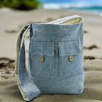 Natural Tones Two Pocket Bag Denim Medium – view 2
