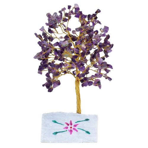 Amethyst Gemstone Tree - 320 Stones - 22.5cm