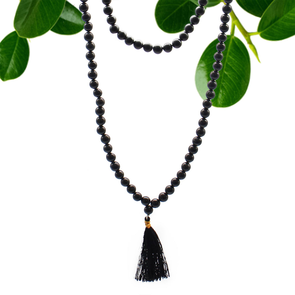 108 Bead Mala - Black Agate – view 6
