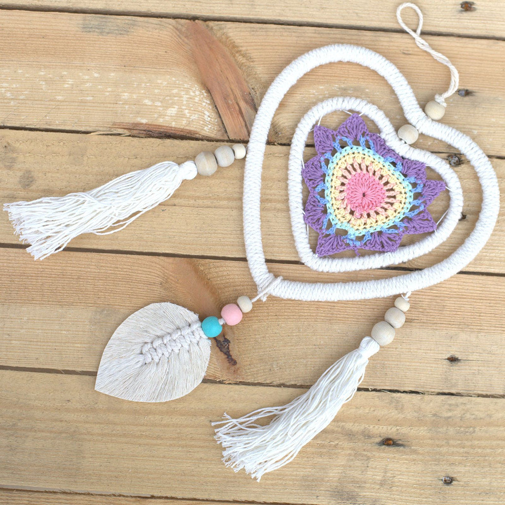 Medium Multicolour Dream Catcher - Heart in Heart – view 3