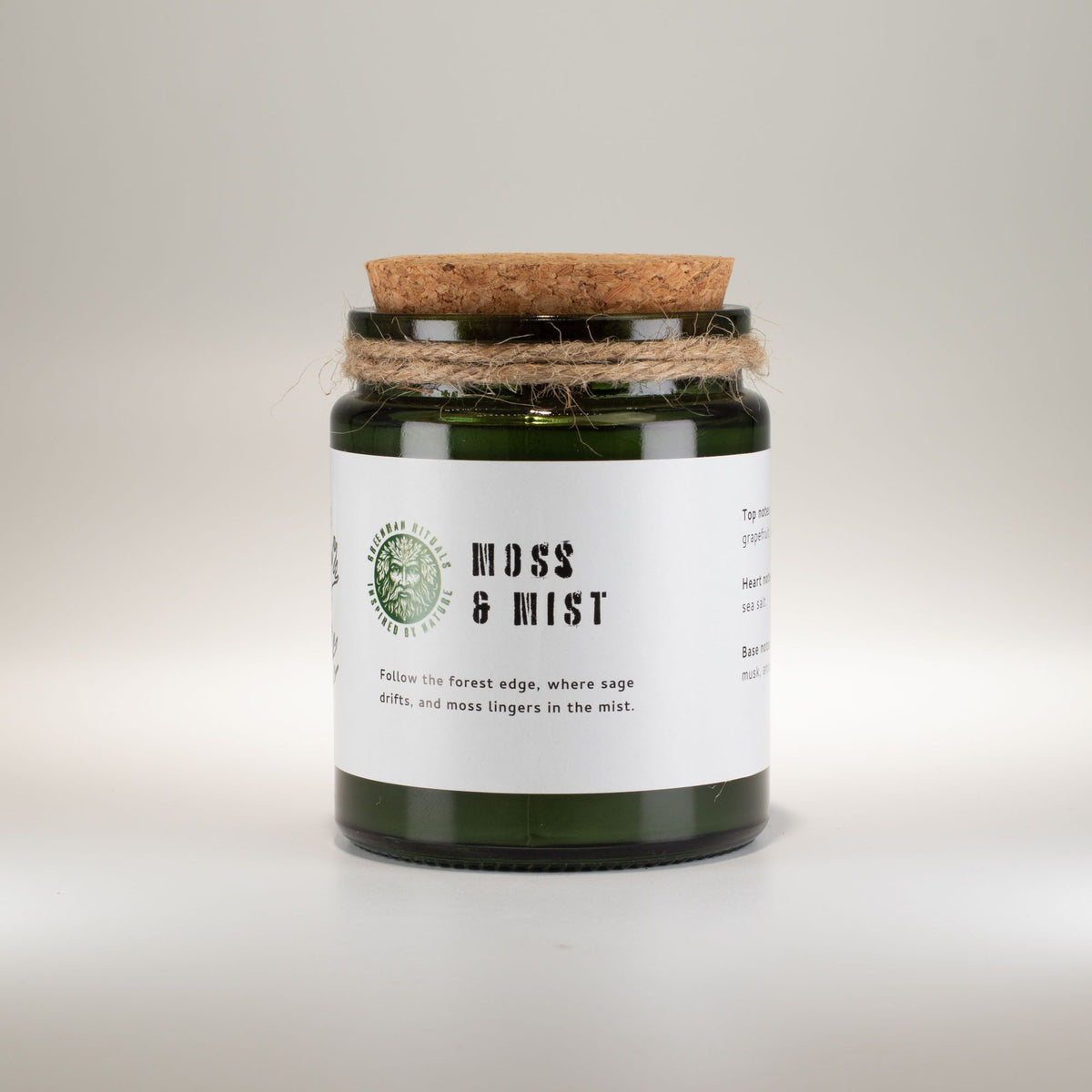 Greenman Woodwick Soy Candle - Moss & Mist – view 2