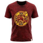Nomad Sari Stonewashed T-Shirt - Dragon Mandala - Maroon - XL – view 7