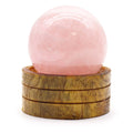 Rose Quartz Gemstone Sphere 50mm with Stand