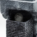 Grand Water Feature, Crystal Ball in Rock Column