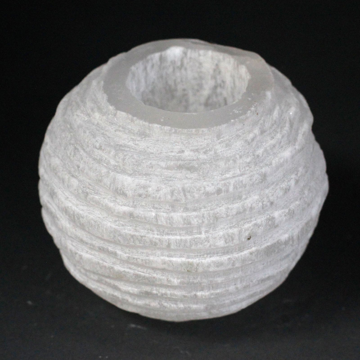 Selenite Snowball Candle Holder - 8 cm – view 2