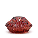 Set of 2 Flower Flip Candle Holders - Vampire Red – view 2