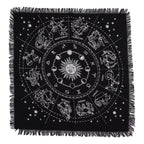 Fringed Altar Cloth with Horoscope Wheel Design – view 3