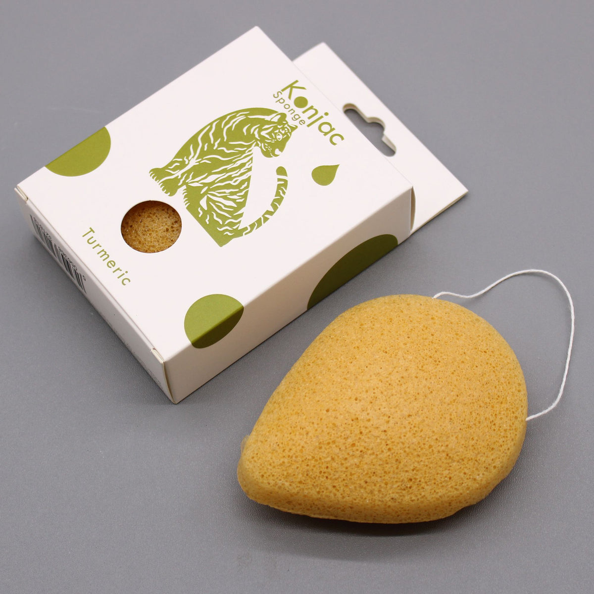 Teardrop Konjac Sponge - Turmeric – view 2