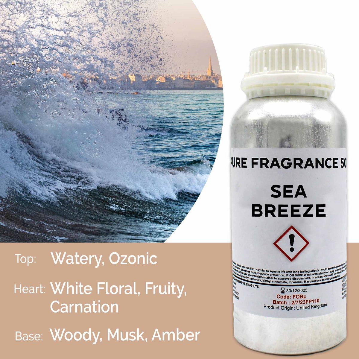 Sea Breeze Pure Fragrance Oil - 500ml