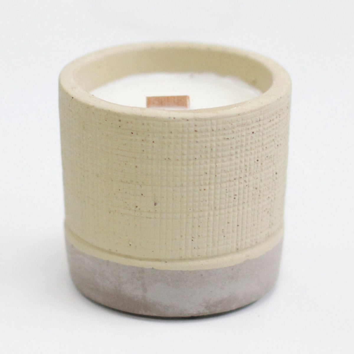 Concrete Wooden Wick Candle - Grey - Coffee in the Club – view 5