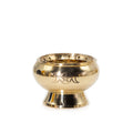 Brass Charcoal Incense Jar - Triple Moon Pentagram