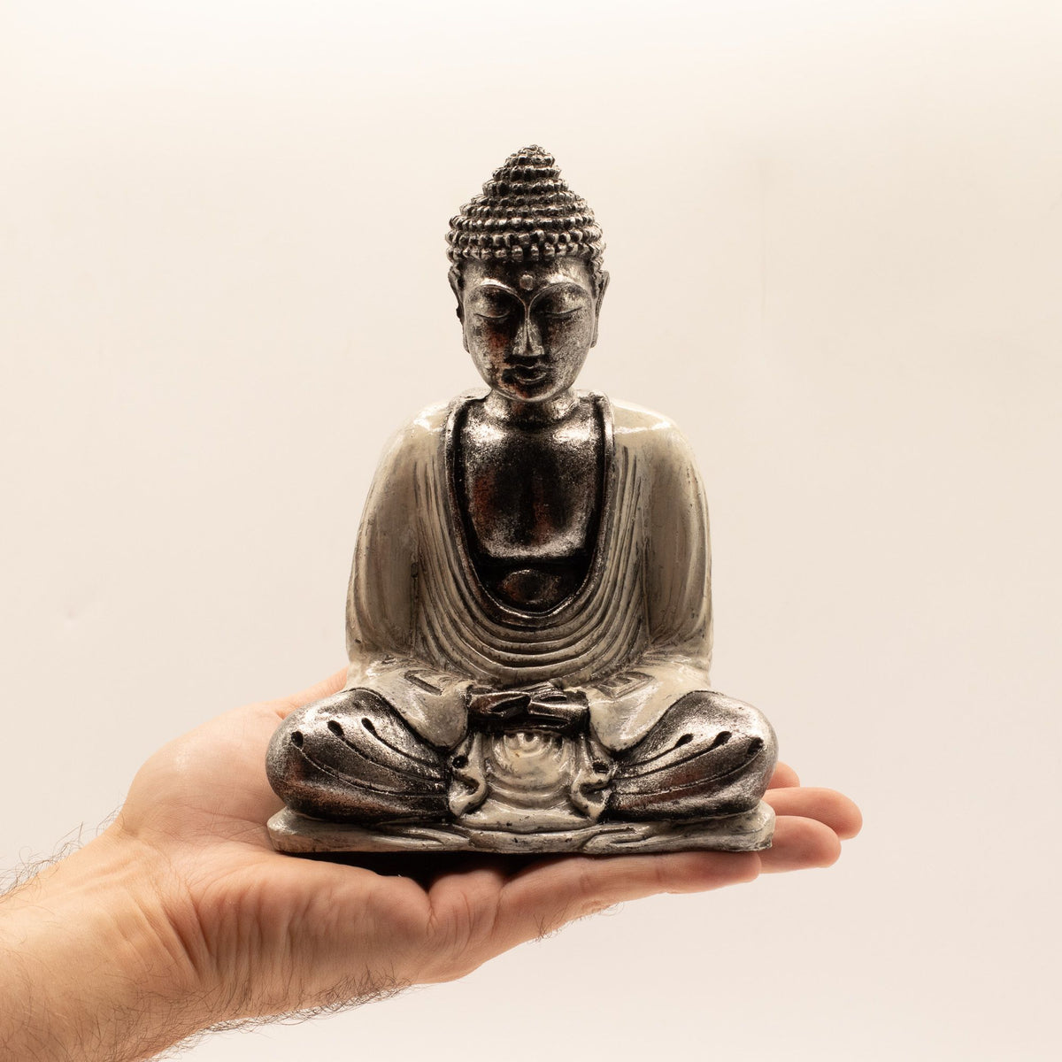 White & Grey Buddha Statue - Medium – view 5
