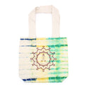 Tie-Dye Cotton Bag - Namaste Hands - Multi - Natural Handle