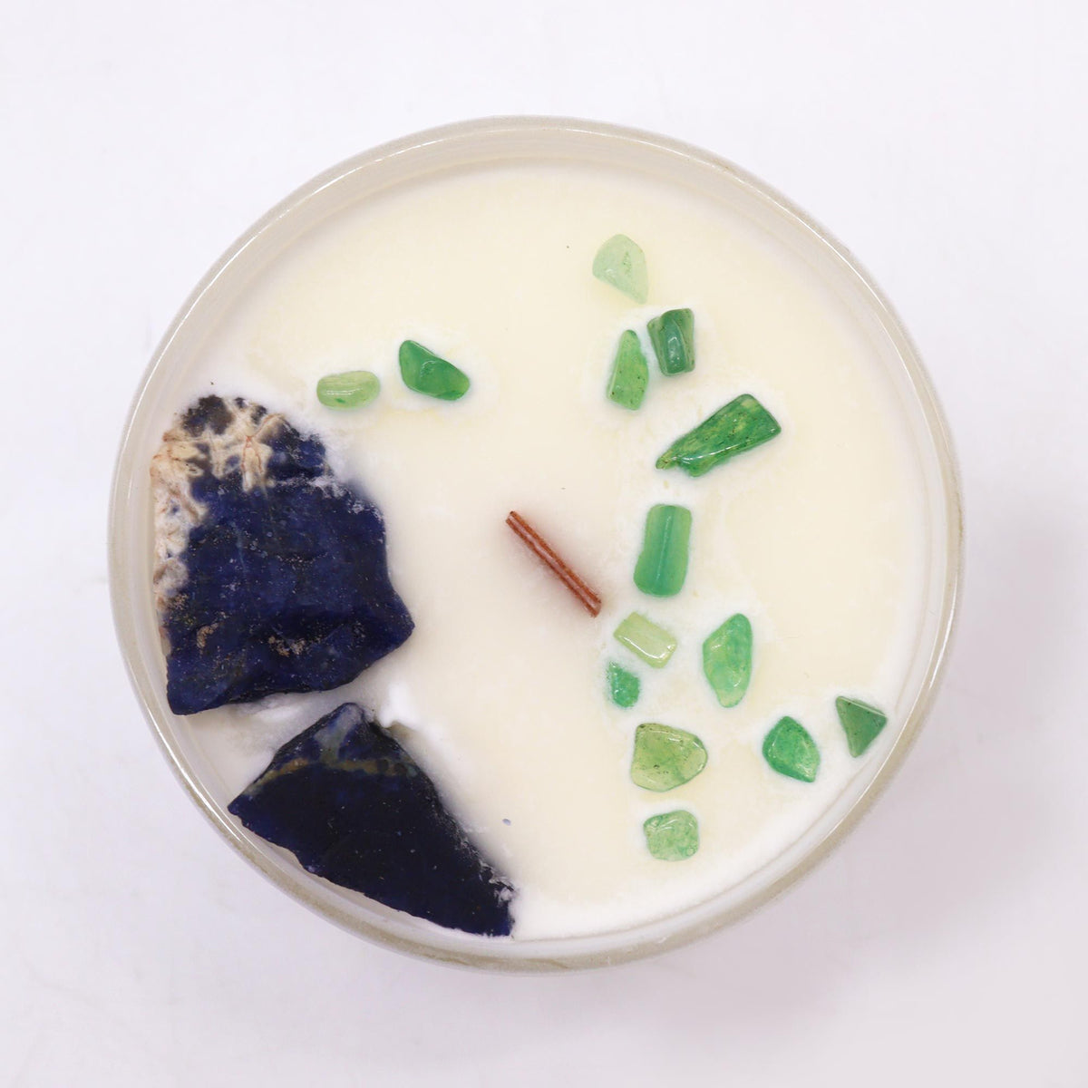 Throat Chakra Crystal Candle - Gentle Reasons with Sodalite – view 4