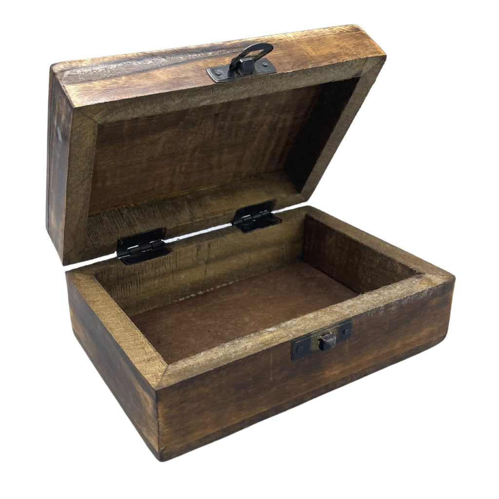 Medium Ceramic Glazed Wood Box - 15x10x6cm - Trad-Pattern – view 2