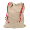 Small Jute Drawstring Sack 18x22cm